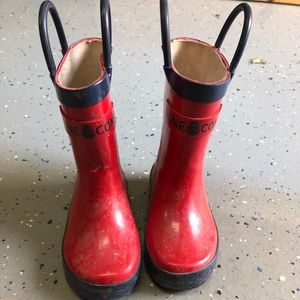 Lonecone Red Rubber Rain Boots - toddler size 5